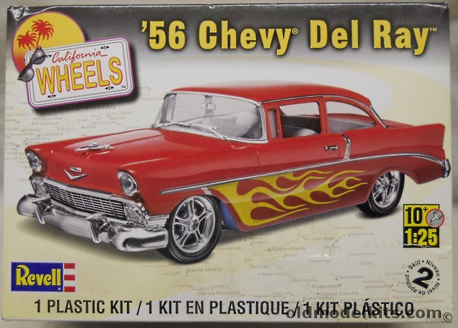 Revell 1/25 1956 Chevrolet Del Ray Two Door Post, 85-4946 plastic model kit
